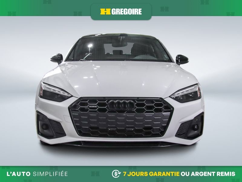 Audi A5 Progressiv AWD AUTO A/C MAGS CUIR TOIT NAV CAM REC 2022 Blanc