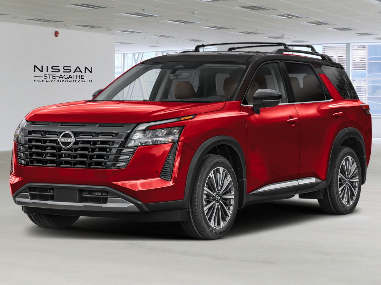 2026 Nissan Pathfinder Scarlet Ember Tintcoat/Super Black Ste-Agathe des Monts - photo #0