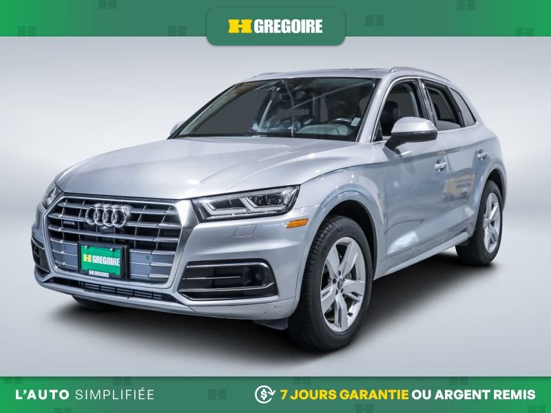 Audi Q5 Technik AWD AUTO AC CUIR TOIT NAV CAM RECULE BLUET 2019 Argent