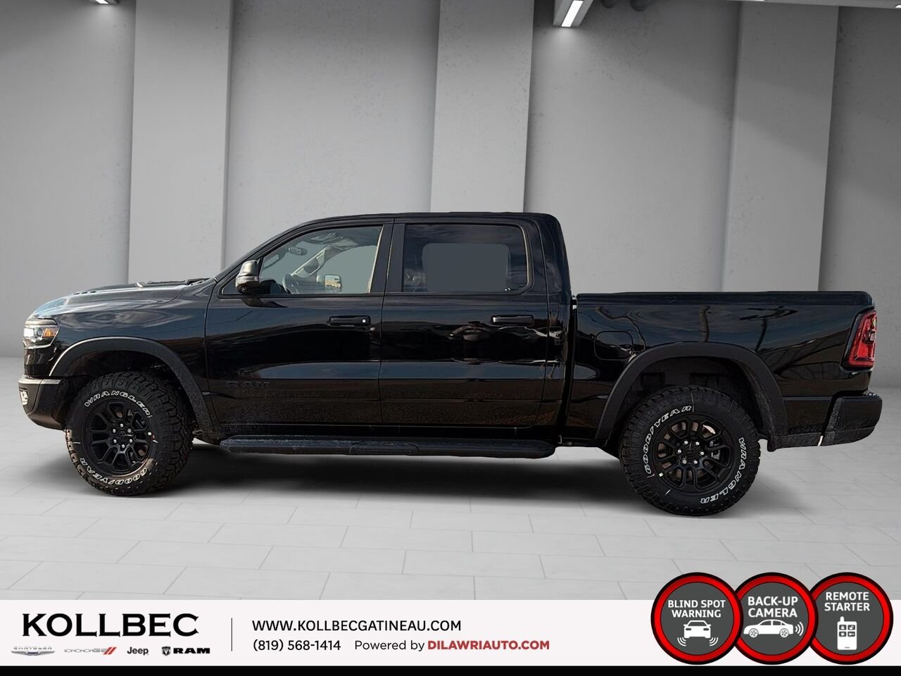 2026 RAM 1500 Rebel cabine d'équipe 4x4 caisse de 5 pi 7 po Diamond Black Crystal Pearl Ottawa & Gatineau - photo #9