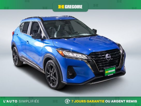 2024 Nissan Kicks SR AUTO A/C MAGS CUIR CAM RECUL BLUETOOTH Blue