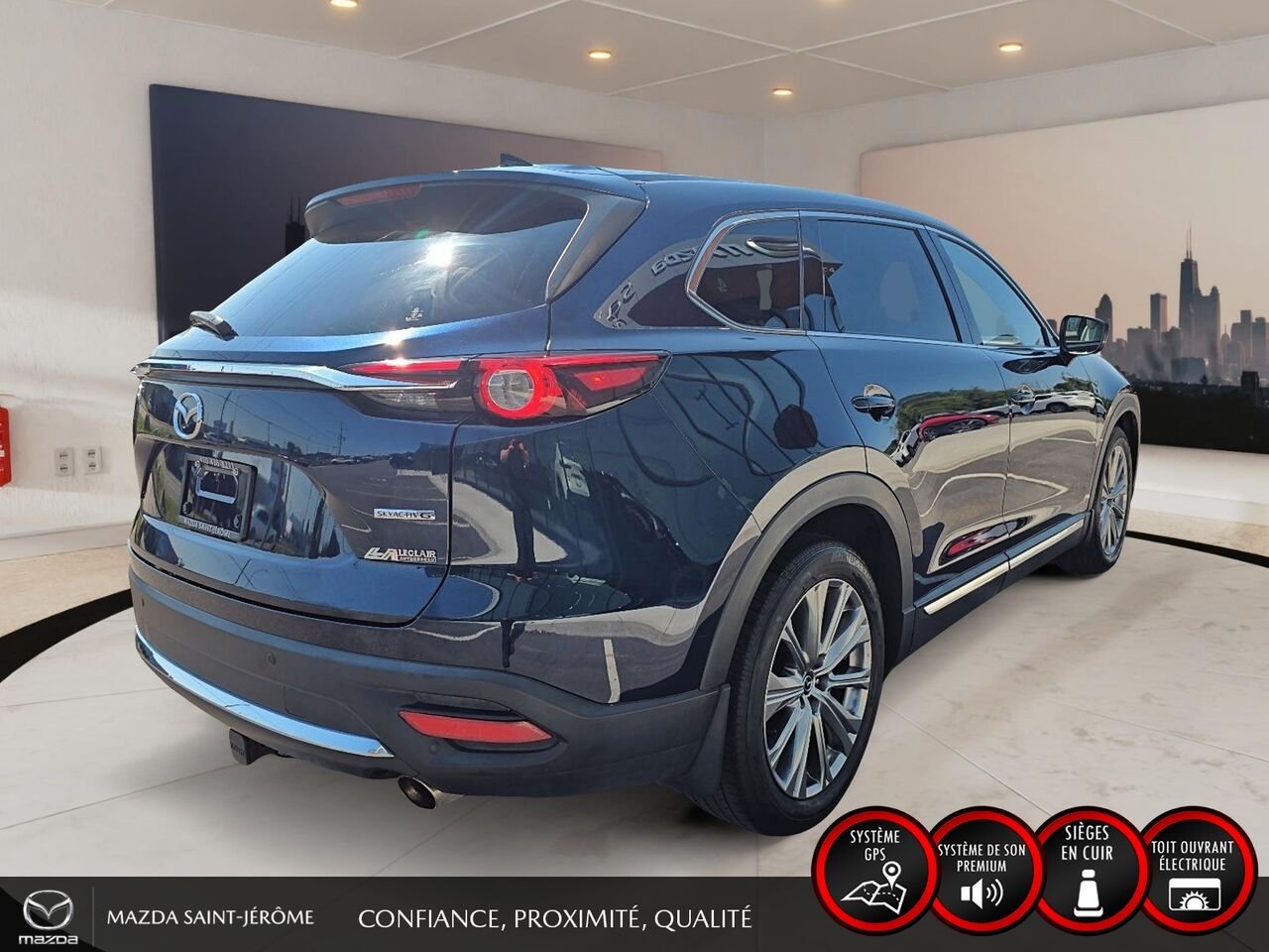 Mazda CX-9 Signature | AWD | TOIT OUVRANT | CUIR | 6 PASS 2022 Bleu Saint-Jérôme - photo #5