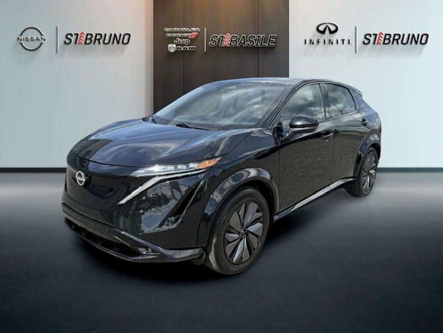 2024 Nissan Ariya EVOLVE +, AWD, TOIT PANO, BAS KILOMETRAGE Black