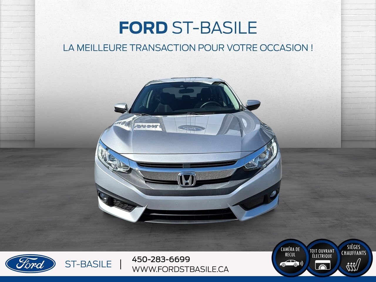 HONDA CIVIC 2018 Argent Saint-Basile-le-Grand - photo #11