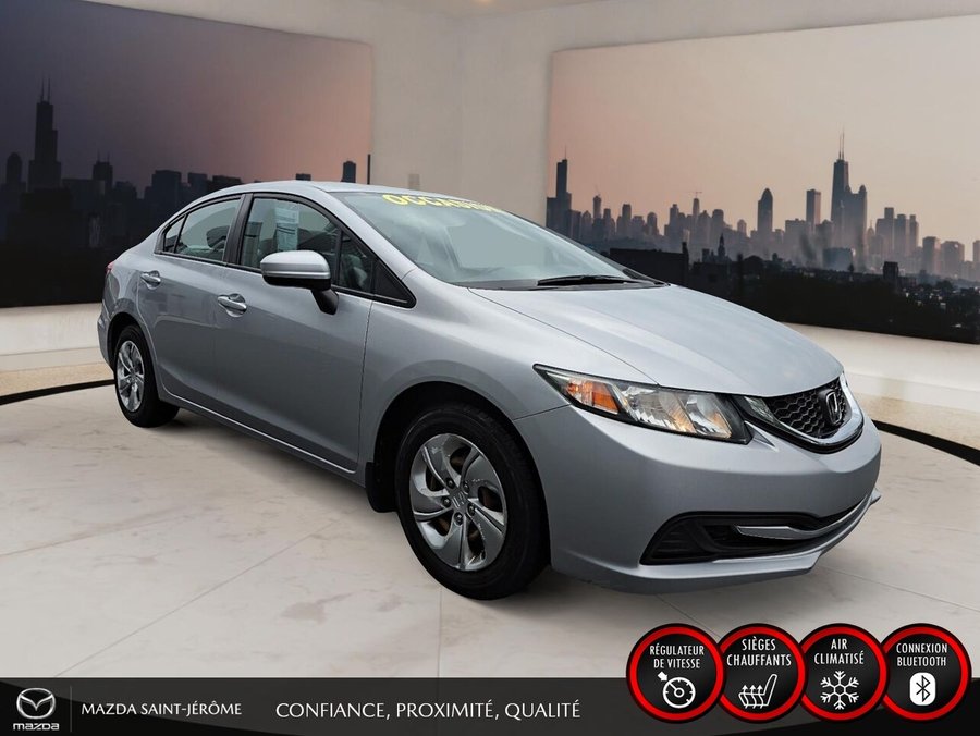 2014 Honda Civic Berline LX 4 portes | JAMAIS ACCIDENTÉ | IMPECCABLE Silver