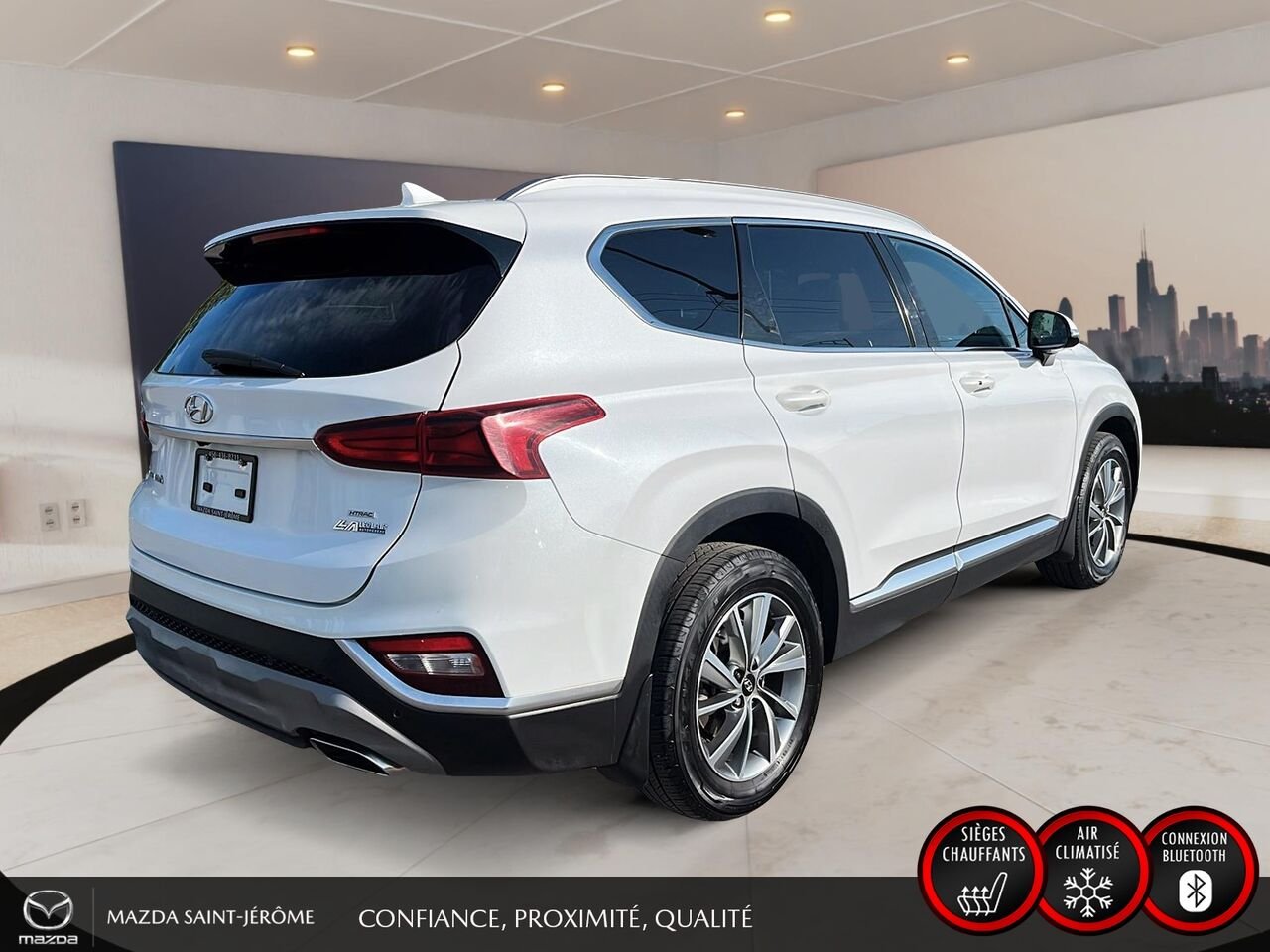 Hyundai Santa Fe 2019 Blanc Ste-Agathe des Monts - photo #5