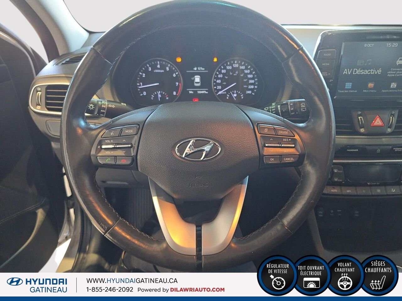 Hyundai Elantra GT GlS *** Manuel , siege chauffant ,air climatiser *** 2018 Argent Ottawa & Gatineau - photo #10