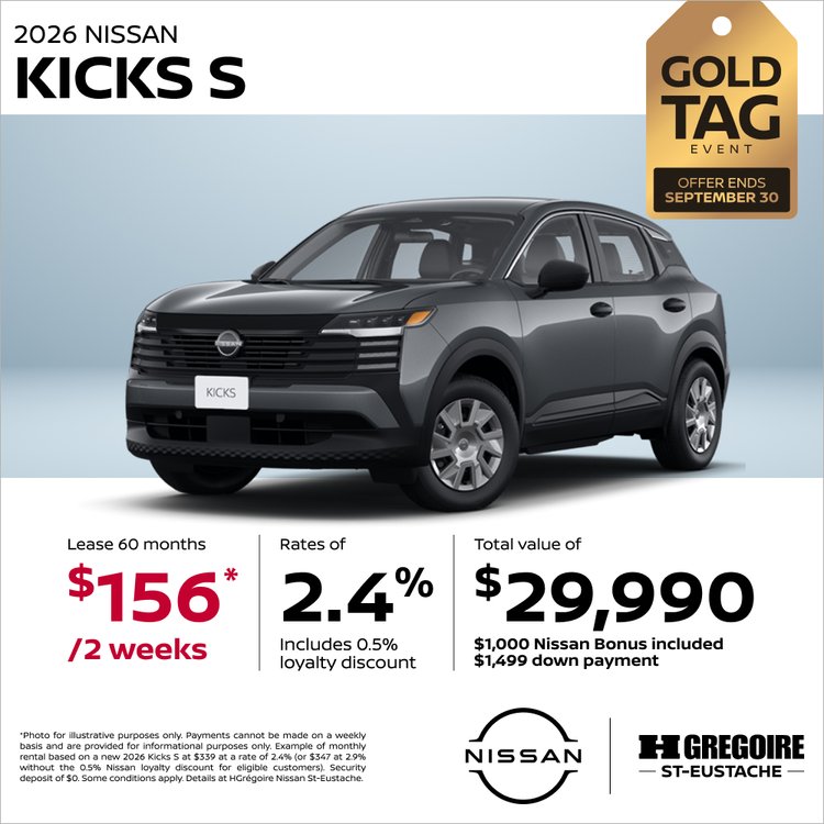 Nissan st eustache promo aout KICKS S V2 EN