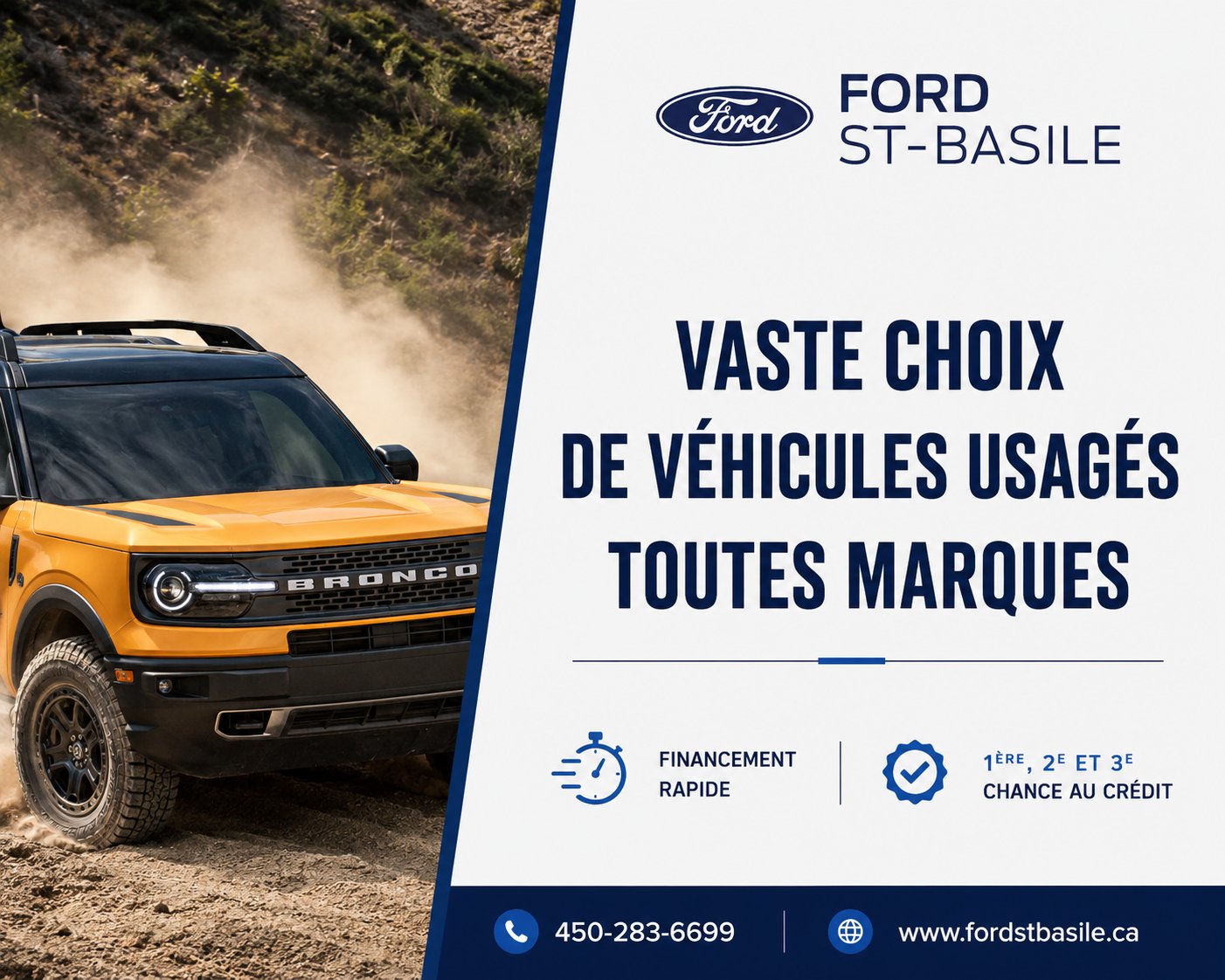 Ford Bronco 2025 Noir Saint-Basile-le-Grand - photo #4