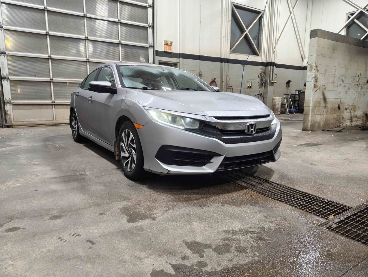 2016 Honda Civic Sedan 4dr CVT EX Grey Sherwood Park - photo #2