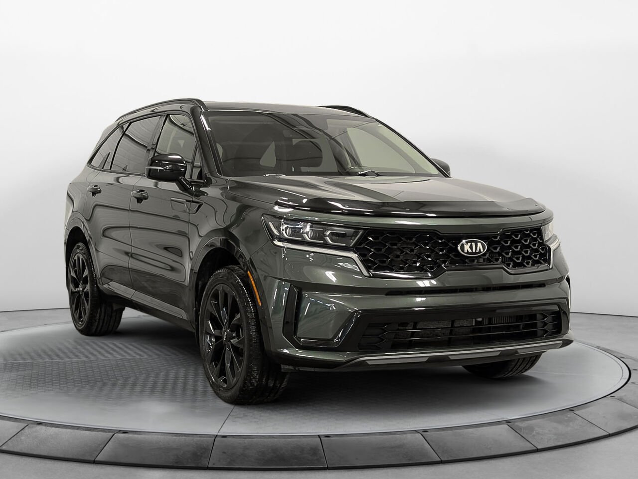 Kia Sorento AWD EX 2.5L Turbo 6 Places Cuir Sièges Chauffants 2021 Vert Sherbrooke - photo #1