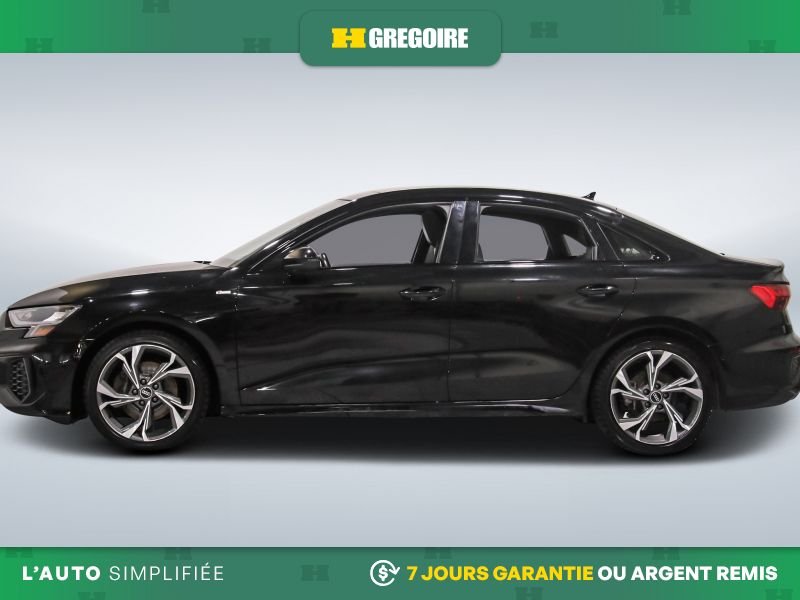 Audi A3 Progressiv AWD AUTO A/C CUIR TOIT NAV MAGS CAM RECUL BLEUTOOTH 2023 Noir
