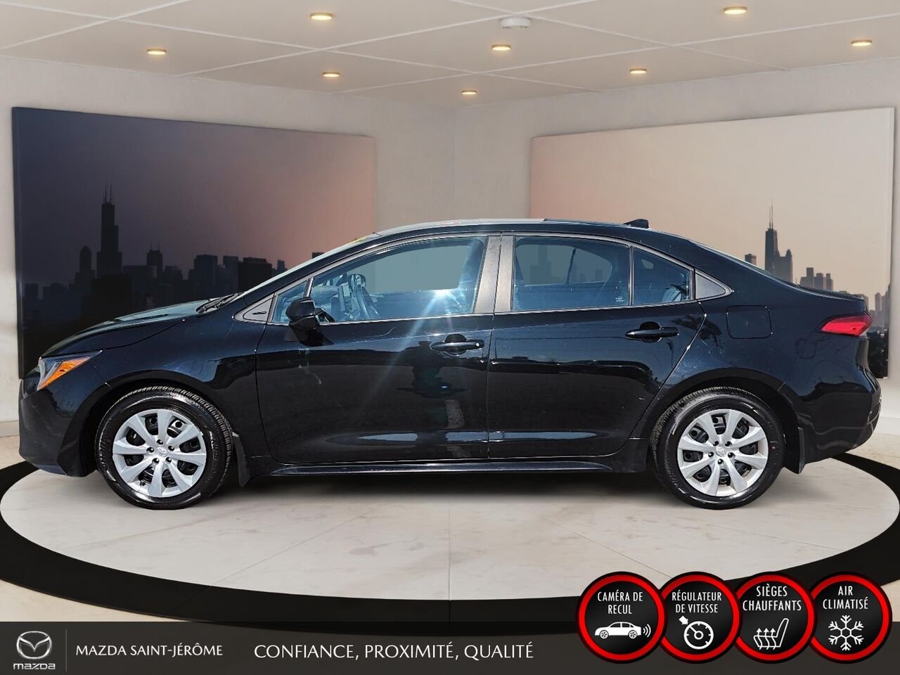 Toyota Corolla 2023 Noir Ste-Agathe des Monts - photo #9