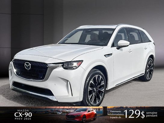 Mazda CX-90 hybride rechargeable 2026 2026 Blanc rhodium métallisé