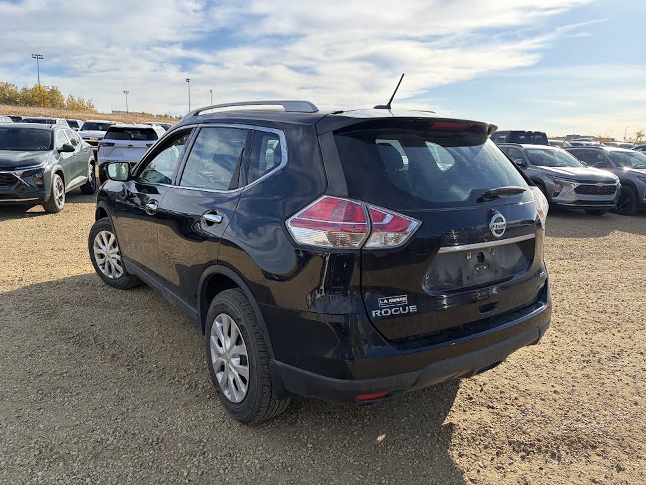 2015 Nissan Rogue AWD 4dr S Black Sherwood Park - photo #2