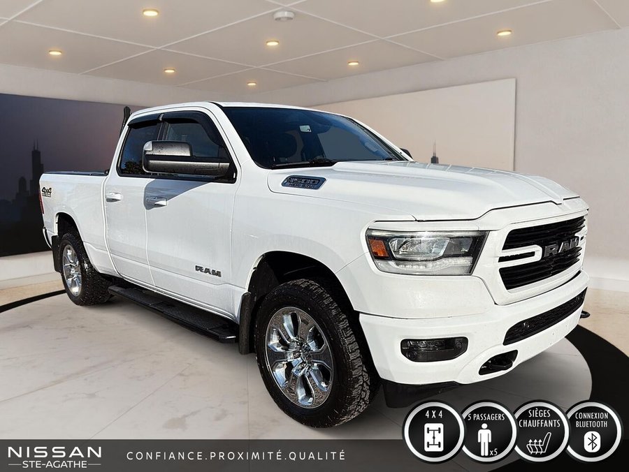 2020 Ram 1500 BIG HORN QUAD CAB 4X4 | V8 HEMI ETORQUE | APPLE CARPLAY | ATTELAGE DE REMORQUAGE White