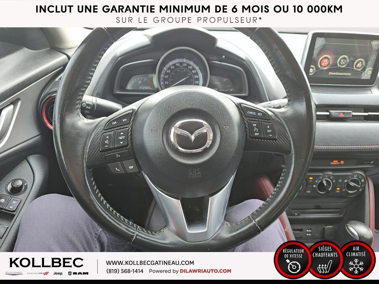 2016 Mazda CX-3 26102 | Traction avant 4 portes GS Red Gatineau - photo #8