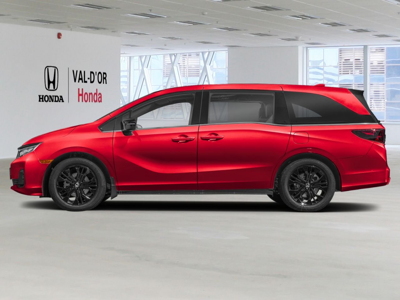 HONDA Odyssey Black Edition BA 2027 Rouge radieux métallisé II Val-d'Or - photo #1