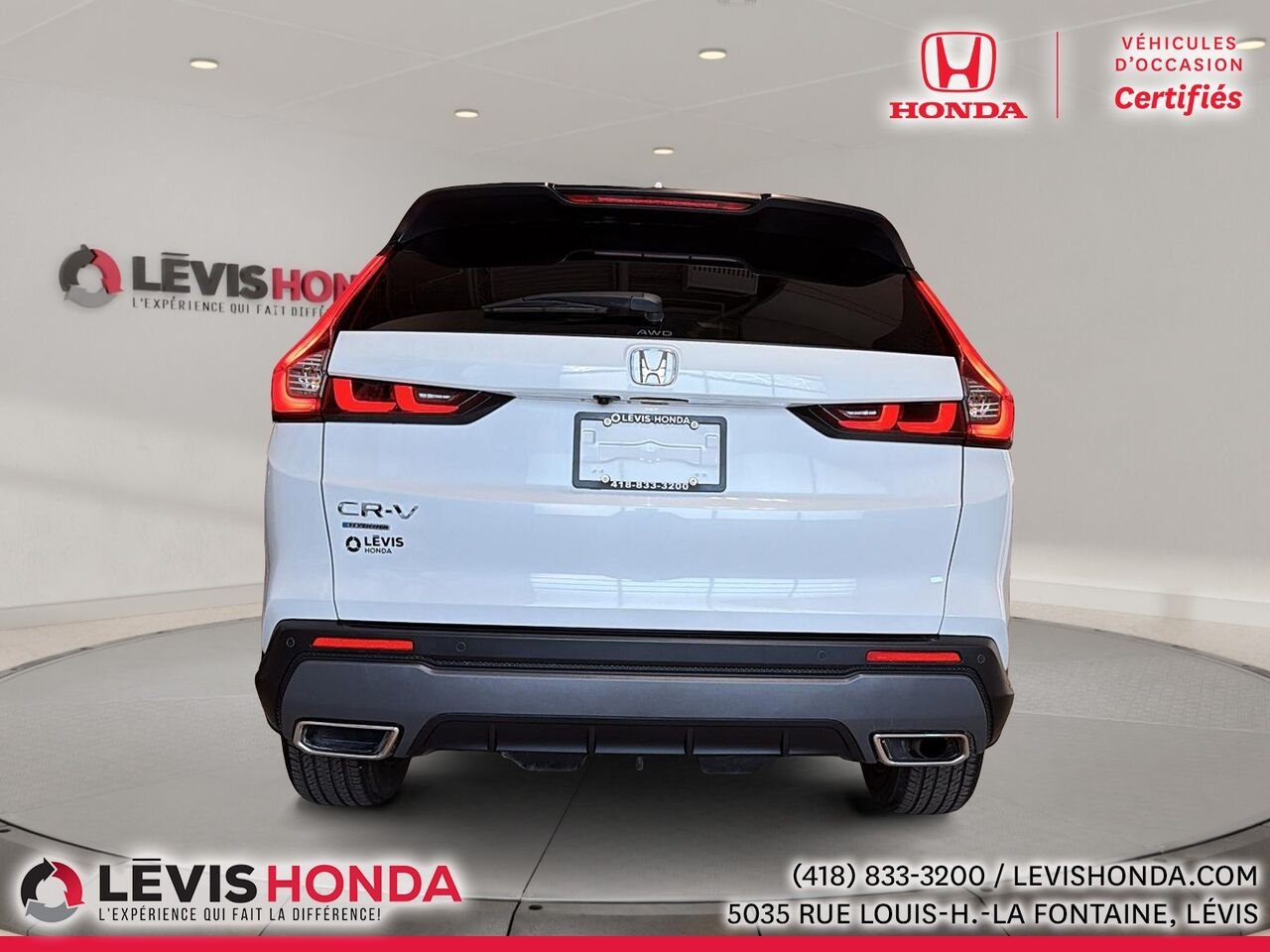 2025 Honda CR-V hybride EX-L Traction Intégrale White Lévis - photo #6