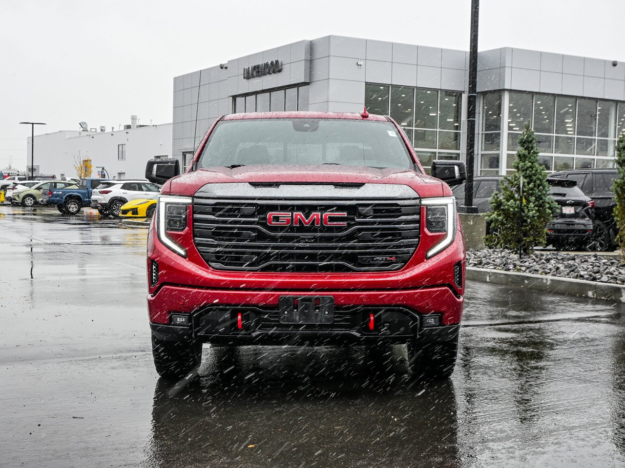 2024 GMC Sierra 1500 4WD Crew Cab 147 AT4 Red Sherwood Park - photo #2