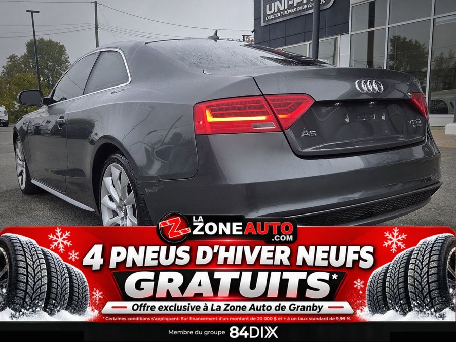 Audi A5 Coupé 220 HP + AWD 2014 Gris