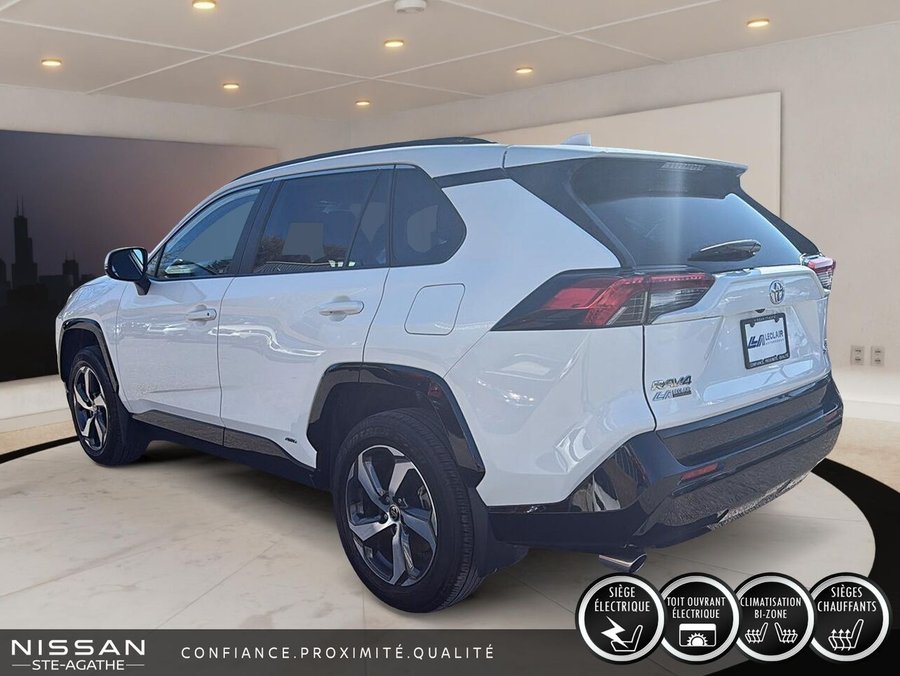 Toyota RAV4 hybride rechargeable SE TI | HYBRIDE RECHARGEABLE | TOIT OUVRANT | VOLANT CHAUFFANT | CARPLAY 2025 Blanc
