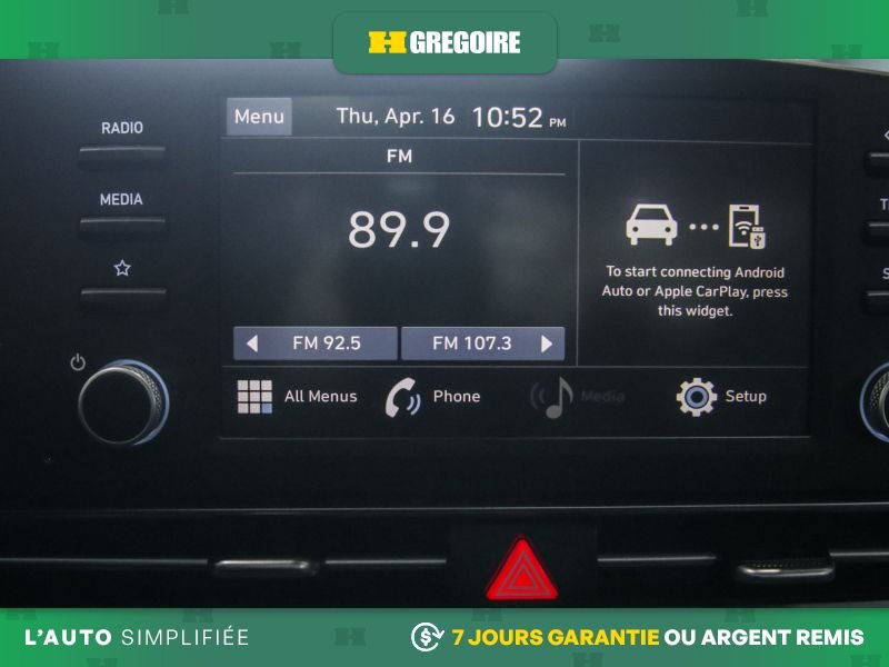 Hyundai Elantra 729206 | Preferred AUTO A/C GR ELECT MAGS CAM RECUL BLUETOO 2021 Blanc Laval - photo #17