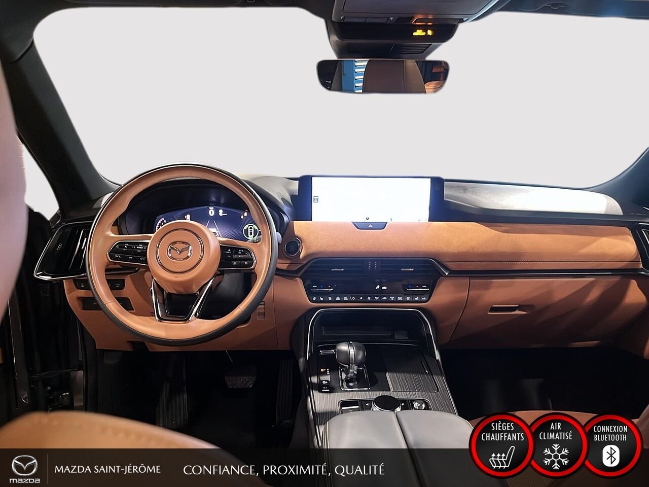 Mazda CX-90 hybride léger Signature | TOIT PANORAMIQUE | AWD | CUIR NAPPA | SIEGES CAPITAINES 2024 Gris Saint-Jérôme - photo #24