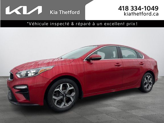 Red 2020 Kia Forte Sedan Front-Wheel Drive Continuously Variable Transmission