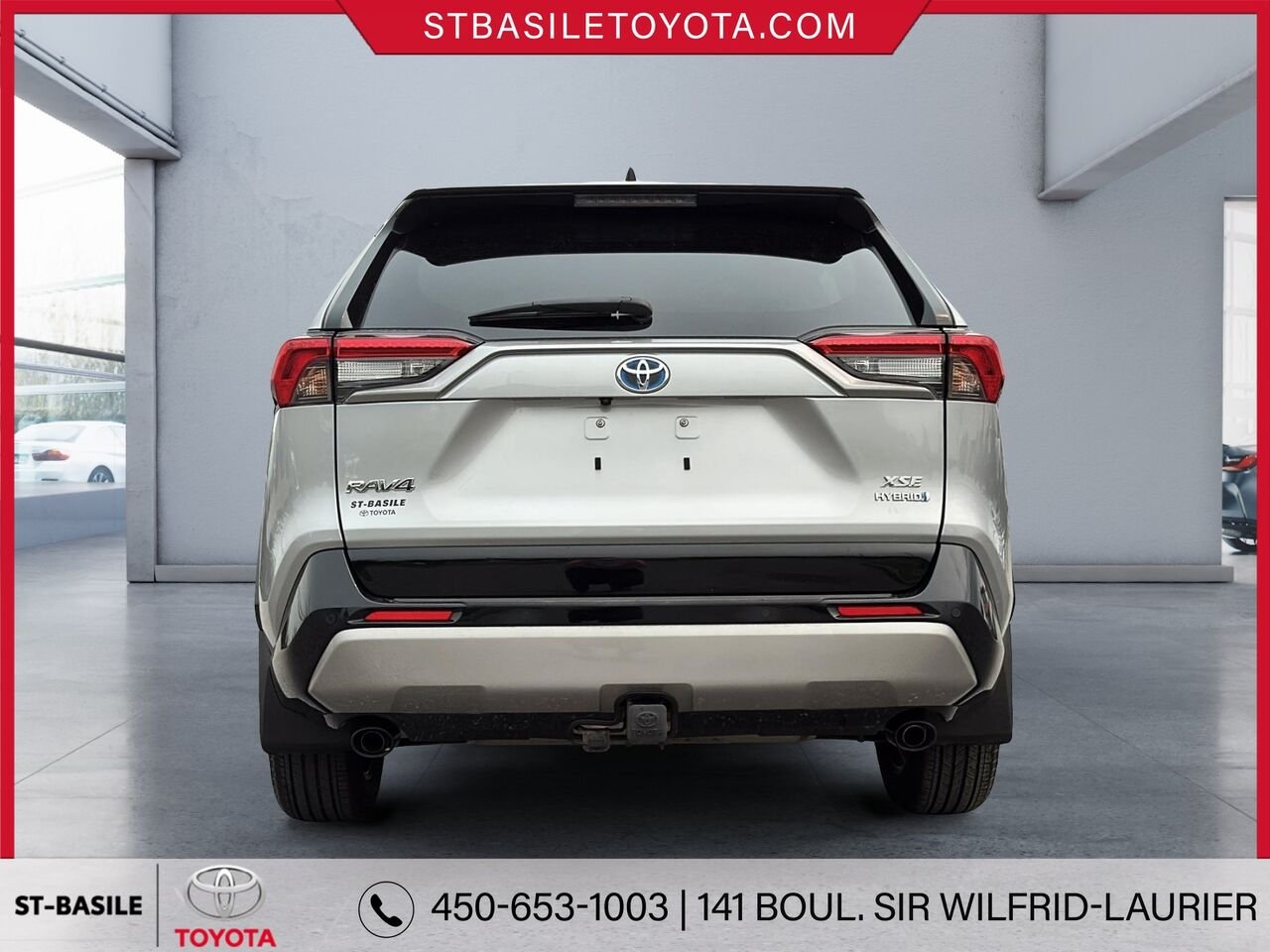 2023 TOYOTA RAV4 Hybrid Silver Sky Metallic with Black Roof Saint-Basile-le-Grand - photo #3