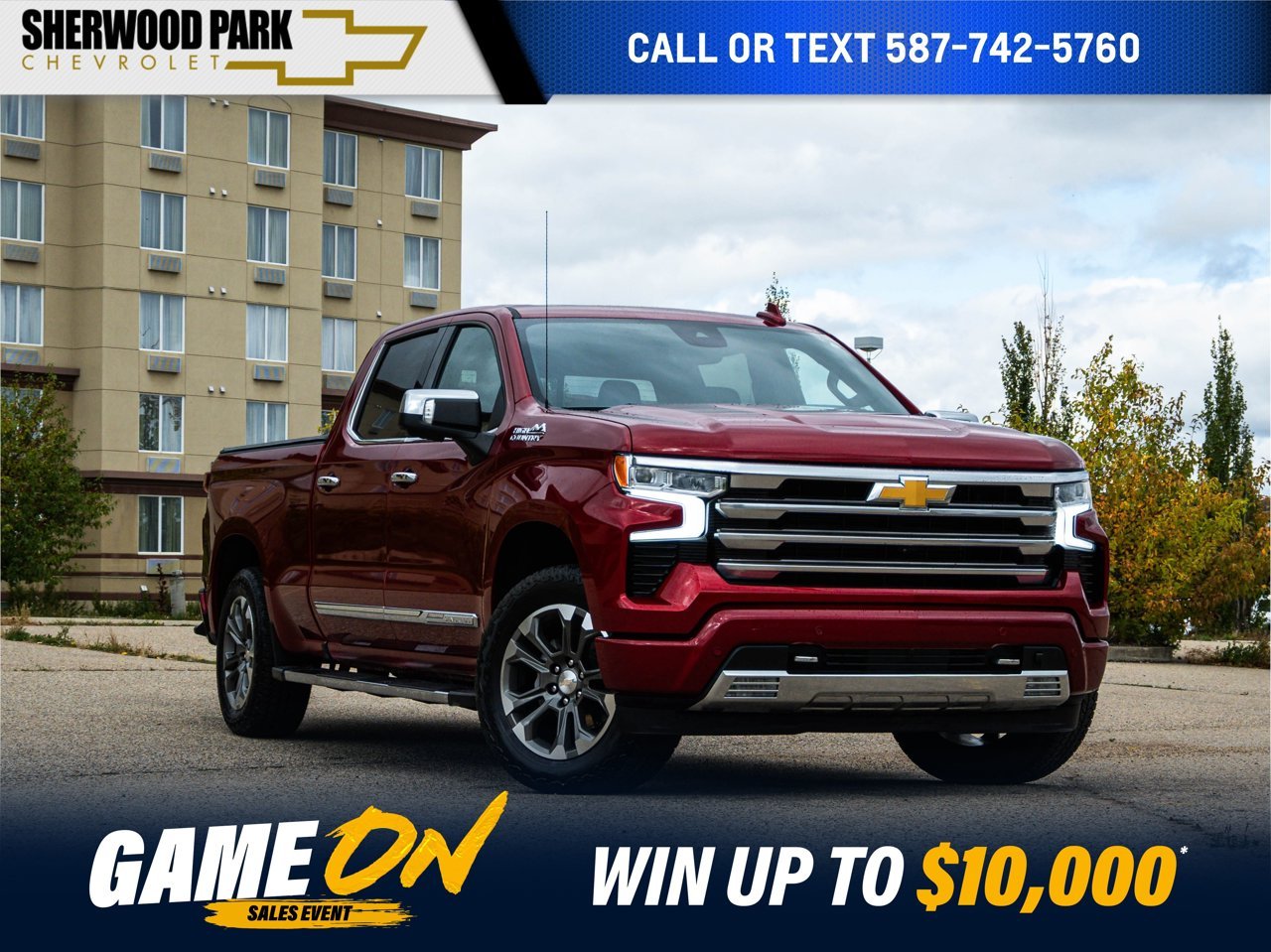 2024 Chevrolet Silverado 1500 4WD Crew Cab 147 High Country Red Sherwood Park - photo #0
