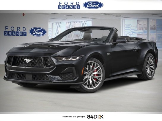 Ford Mustang GT haut niveau décapotable 2026 Noir ombre