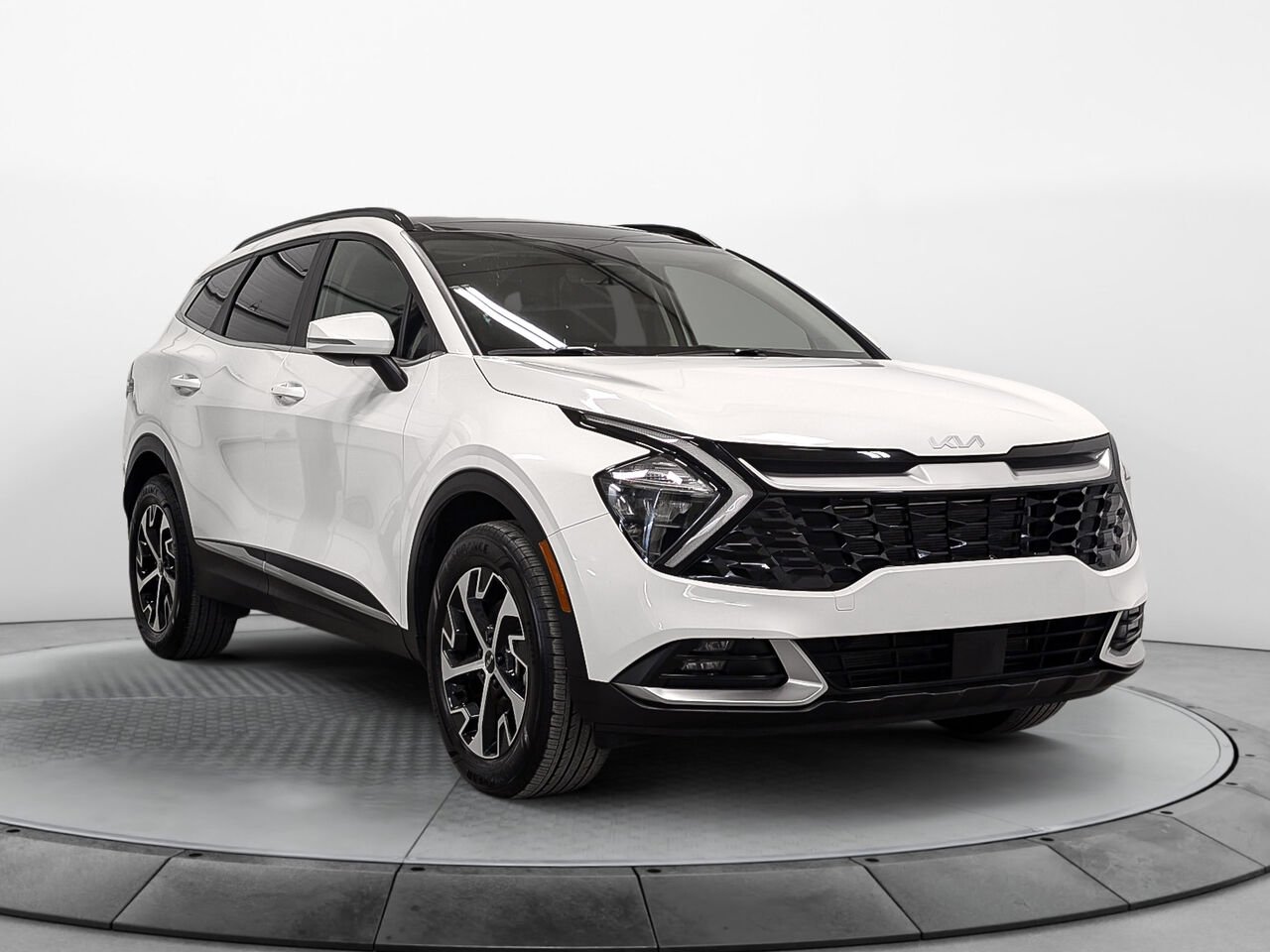 Kia Sportage AWD EX Toit Pano Cuir Sièges et Volant Chauffants 2023 Blanc Sherbrooke - photo #2