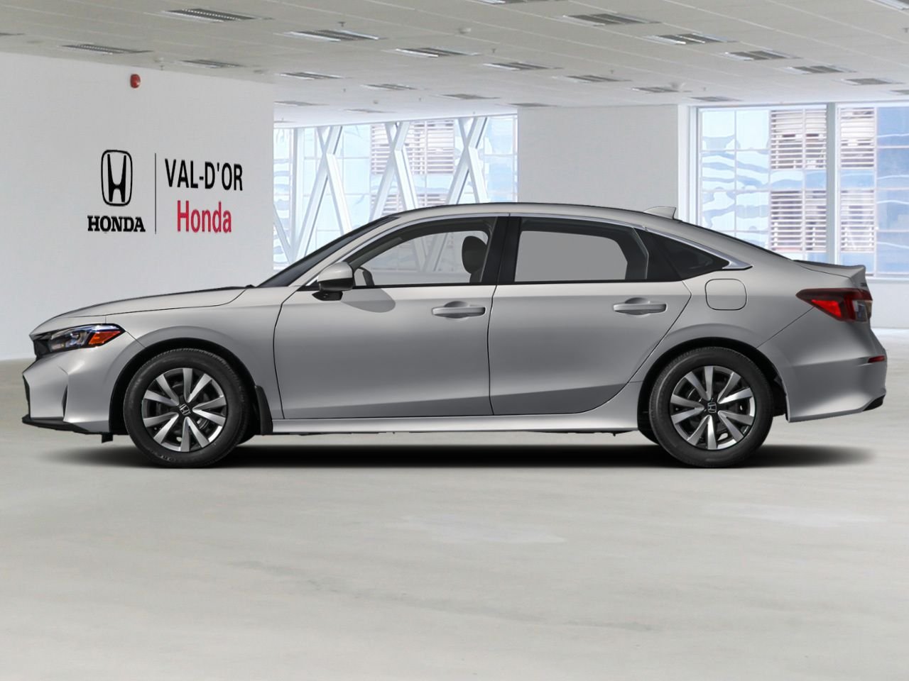 2026 HONDA Civic Sedan LX CVT Solar Reflection Silver Metallic Val-d'Or - photo #2