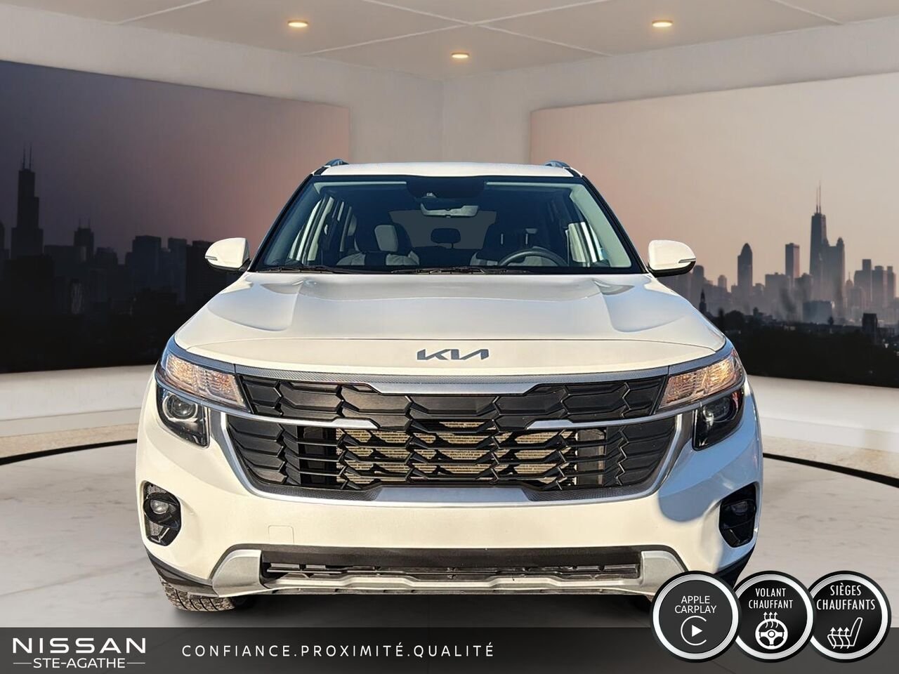 2024 Kia Seltos LX TI | 1 PROPRIÉTAIRE | CARPLAY | ANGLES MORTS | CAMÉRA DE RECUL White Saint-Jérôme - photo #2