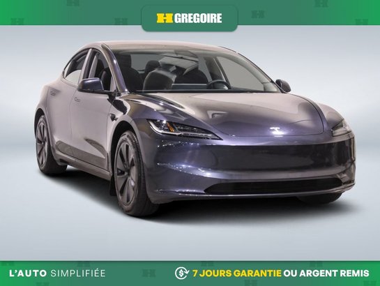 2024 Tesla Model 3 RWD AUTO A/C CUIR TOIT NAV MAGS CAM RECUL BLEUTOO Grey