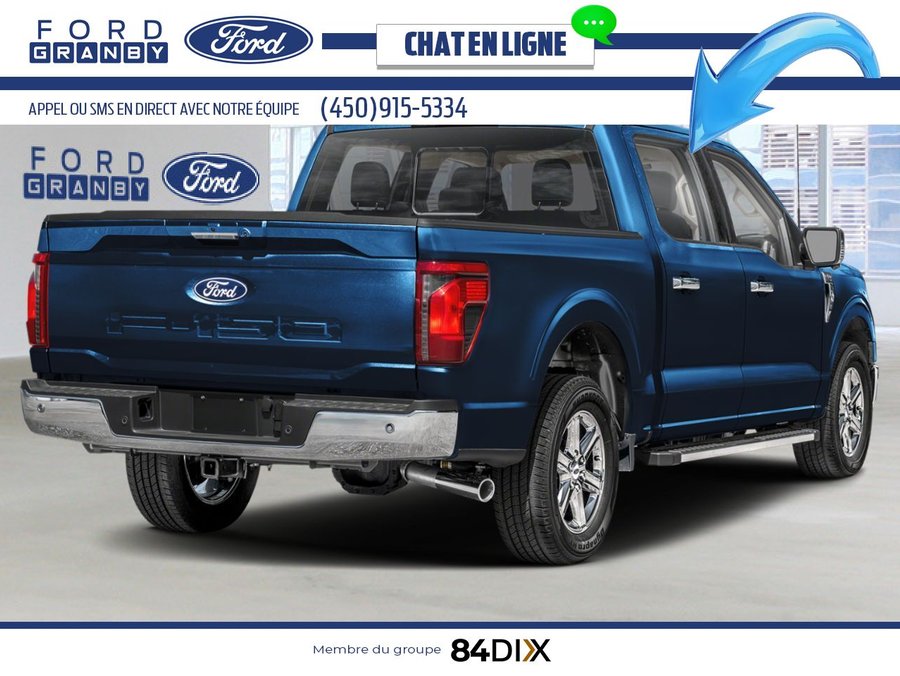2025 Ford F-150 XLT cabine SuperCrew 4RM caisse de 5,5 pi Antimatter Blue Metallic