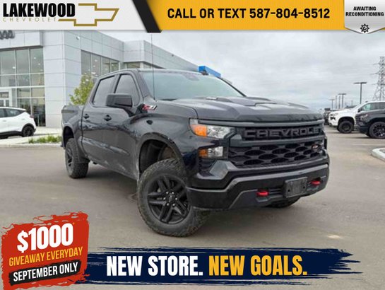 2024 Chevrolet Silverado 1500 Custom Trail Boss 3.0L Duramax | Remote Start Black