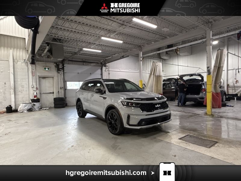 Kia Sorento SX *AWD* 6 Passager Cuir Toit Mags Carplay 2023 Gris
