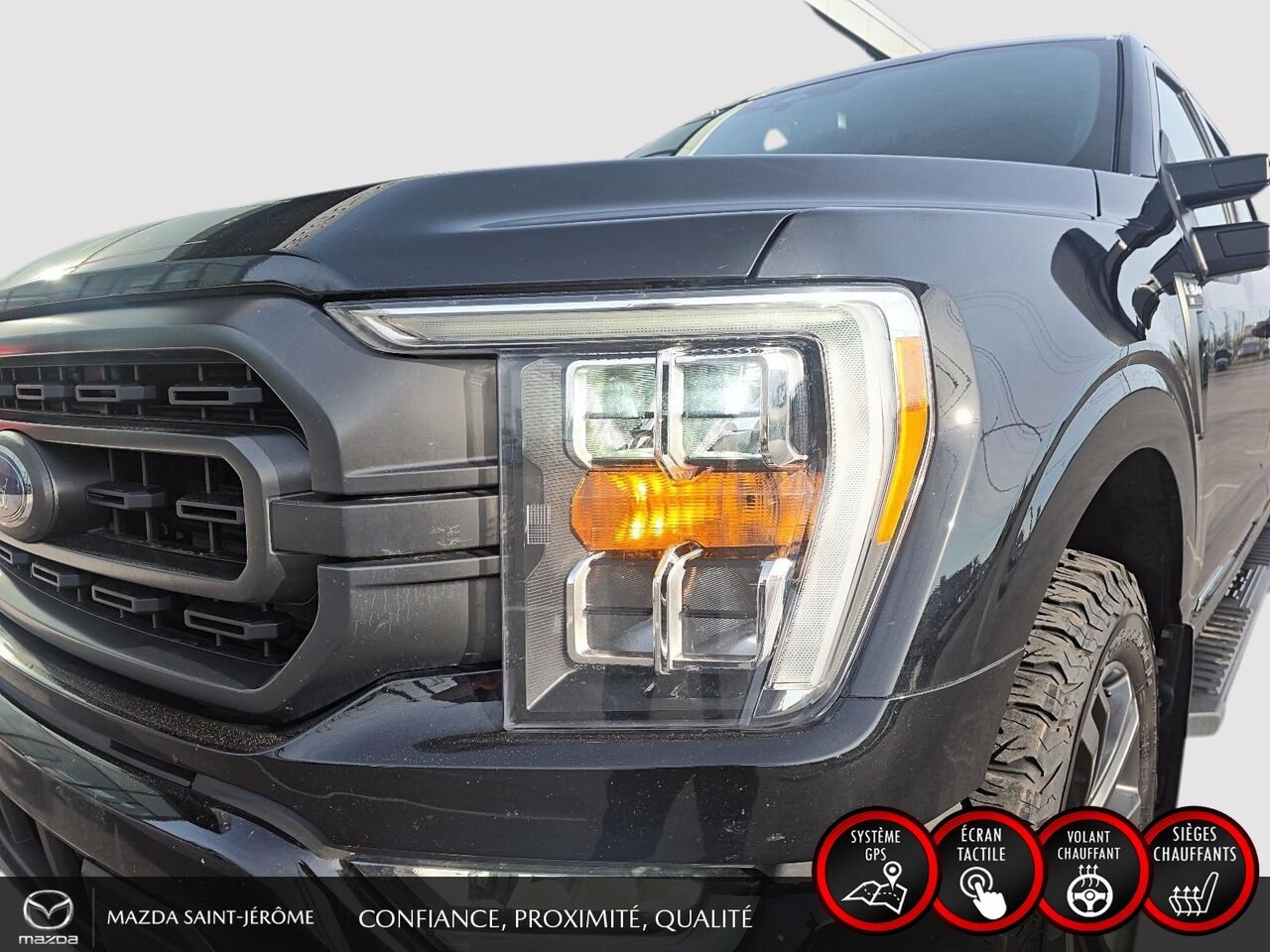 2023 Ford F-150 XLT SPORT | POWERBOOST 3.5L | GROS PNEUS | 4X4 | Black Saint-Jérôme - photo #1