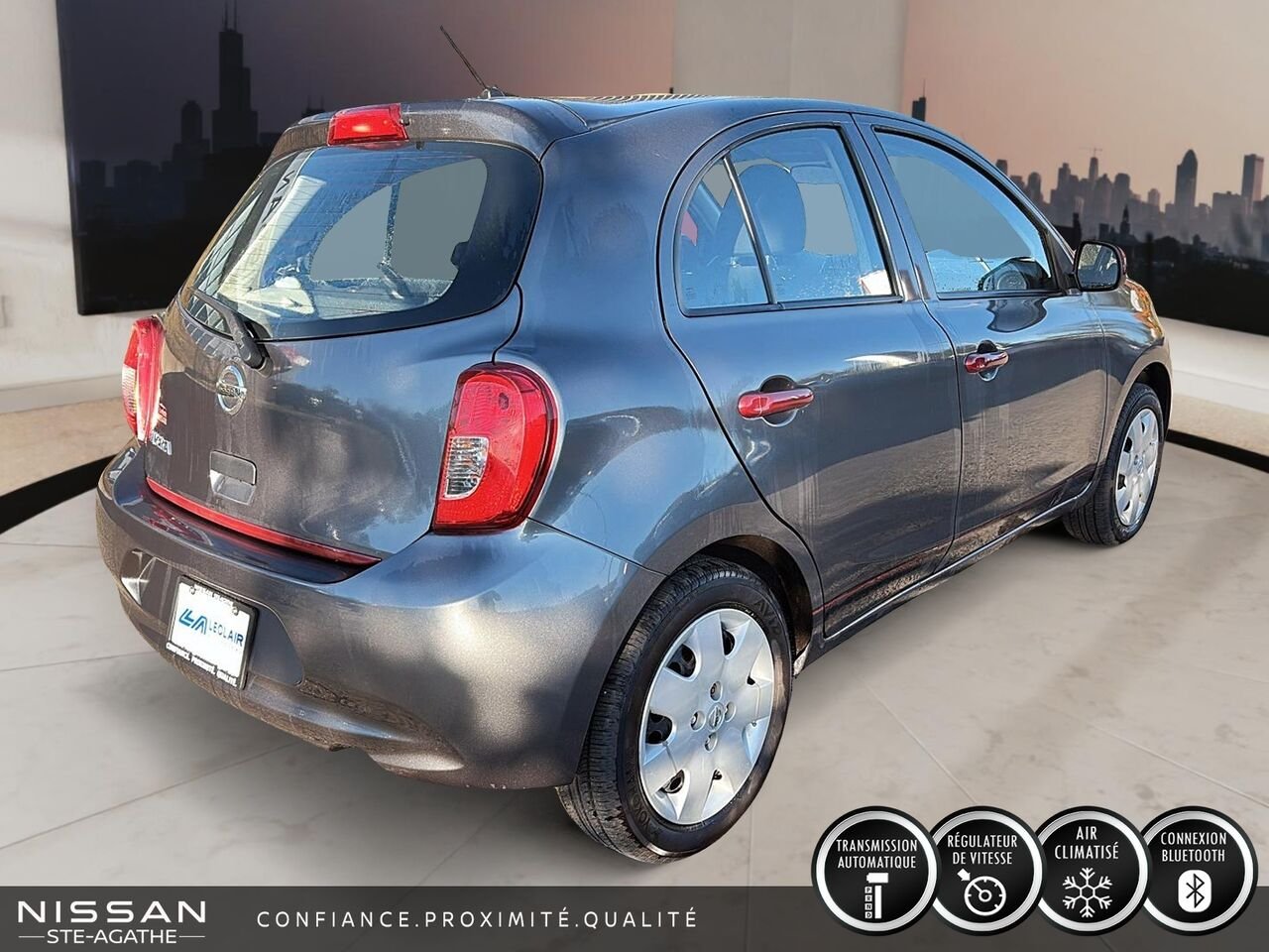 2017 Nissan Micra Grey Ste-Agathe des Monts - photo #4