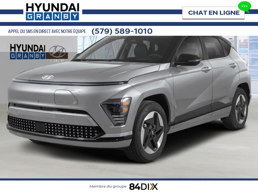 2026 HYUNDAI Kona Electric Preferred TA avec ensemble Ultimate deux tons Cyber Grey w/Abyss Black Roof