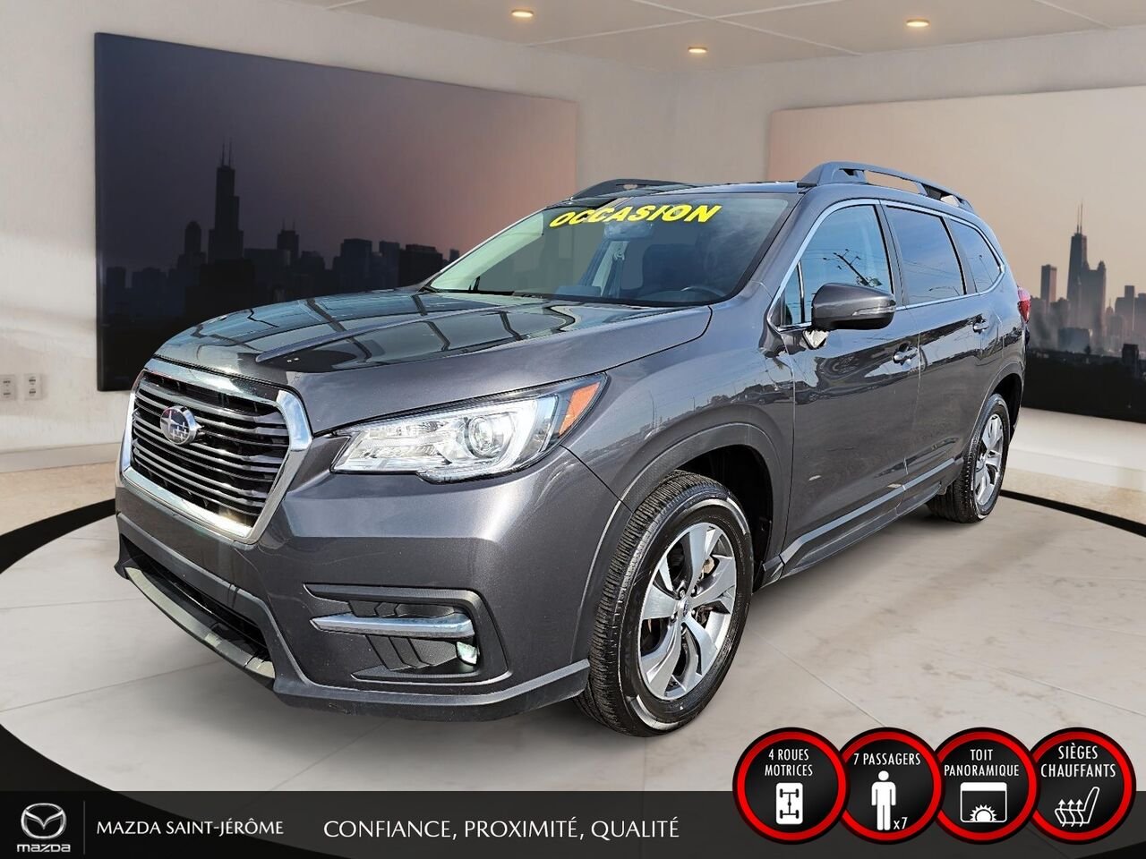 Subaru Ascent TOURING 8 PLACES | TOIT PANORAMIQUE | AWD | 2022 Gris Saint-Jérôme - photo #0