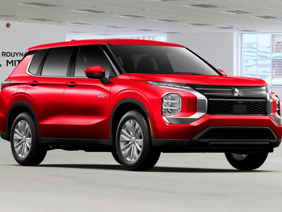 Mitsubishi Outlander PHEV ES S-AWC 2026 Fini taillé diamant Rouge de qualité supérieure