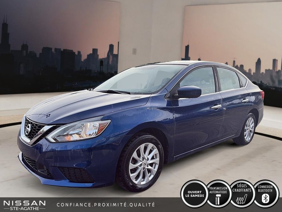 2019 Nissan Sentra SV | AUTOMATIQUE | CLIMATISATION | GROUPE ÉLECTRIQUE | 110 719 KM Blue