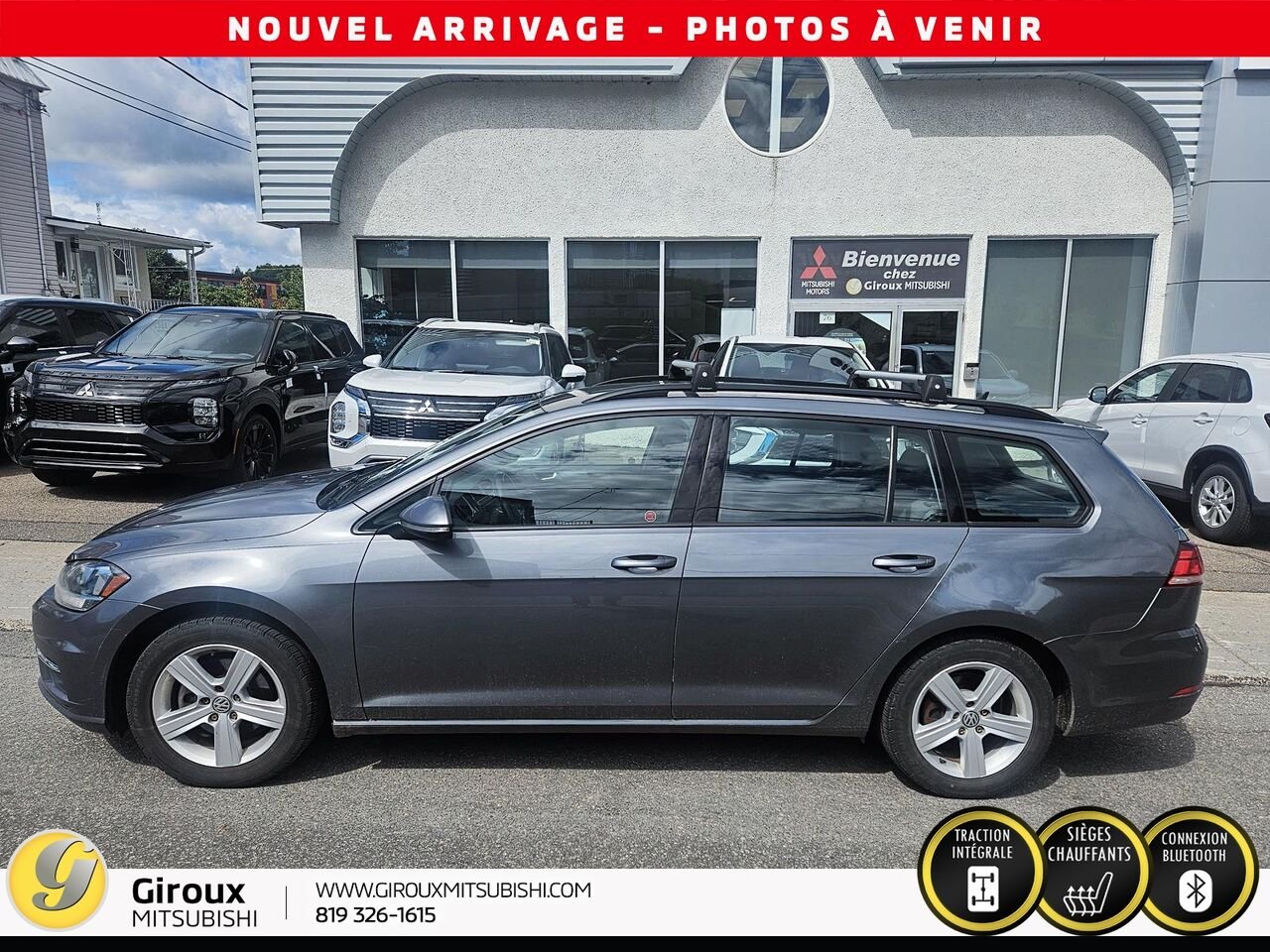 VOLKSWAGEN GOLF SPORTWAGEN S 2019 Gris Sainte-Agathe-des-Monts - photo #2