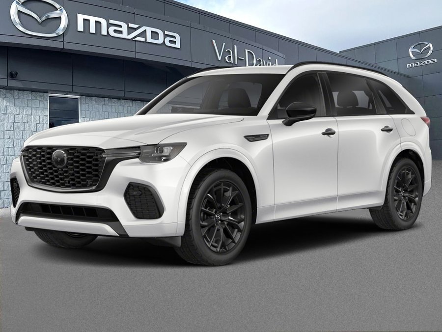 Mazda CX-70 hybride léger GT-P, 5 passagers, Mode hybride, awd, toit ouvrant panoramique, cuir, navigation, écran central de 2026 Blanc rhodium métallisé