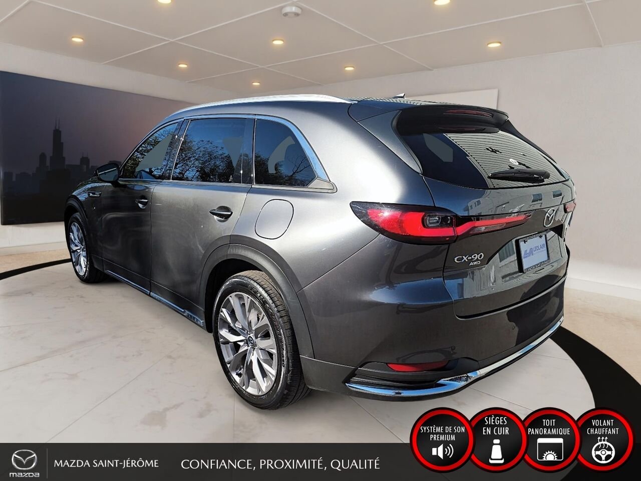 2024 Mazda CX-90 hybride léger GT-P | AWD | TOIT PANORAMIQUE | CUIR NAPPA | BOSE | MAGS Grey Saint-Jérôme - photo #8
