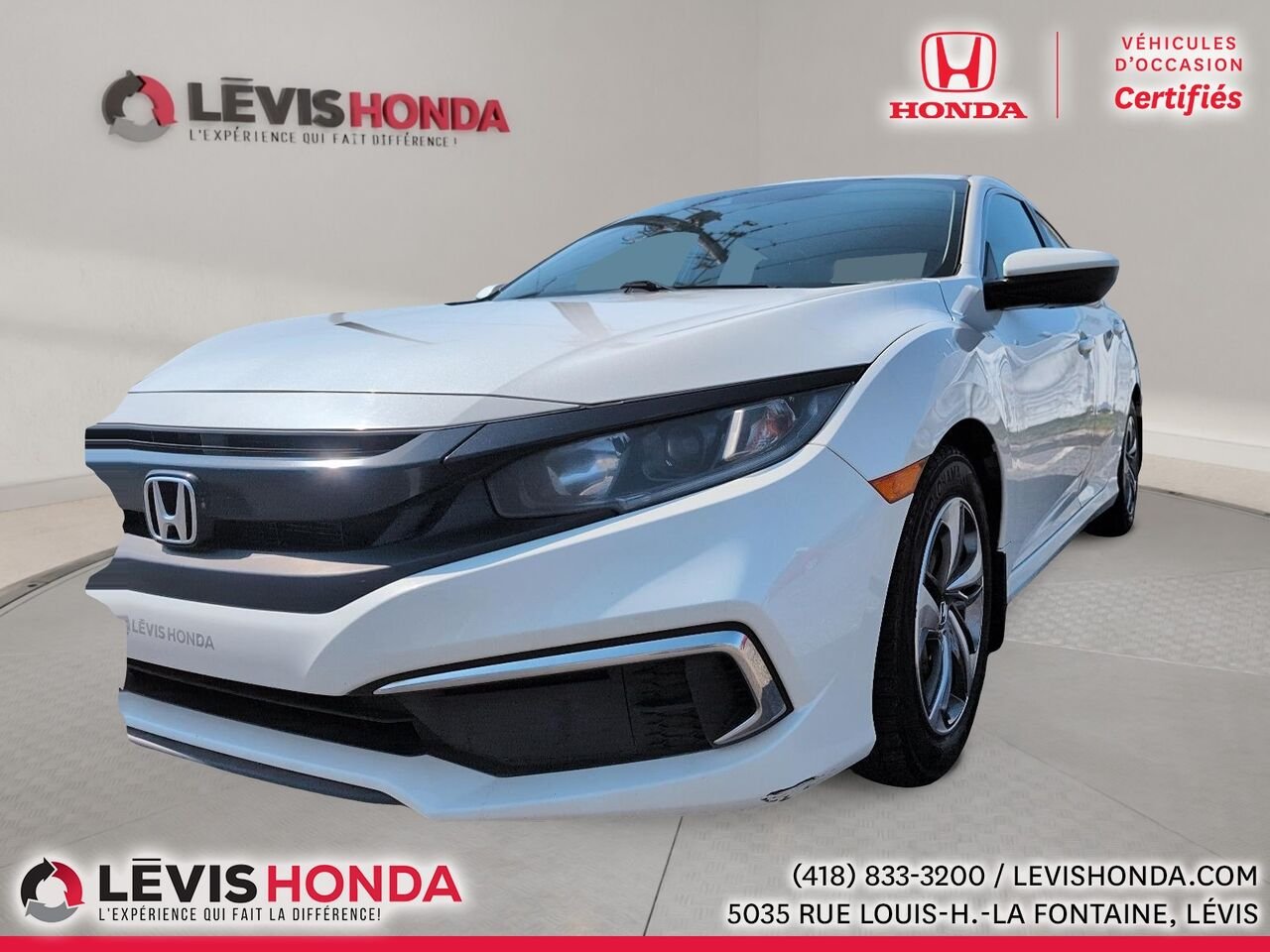 2019 Honda Civic LX LX BM White Lévis - photo #0