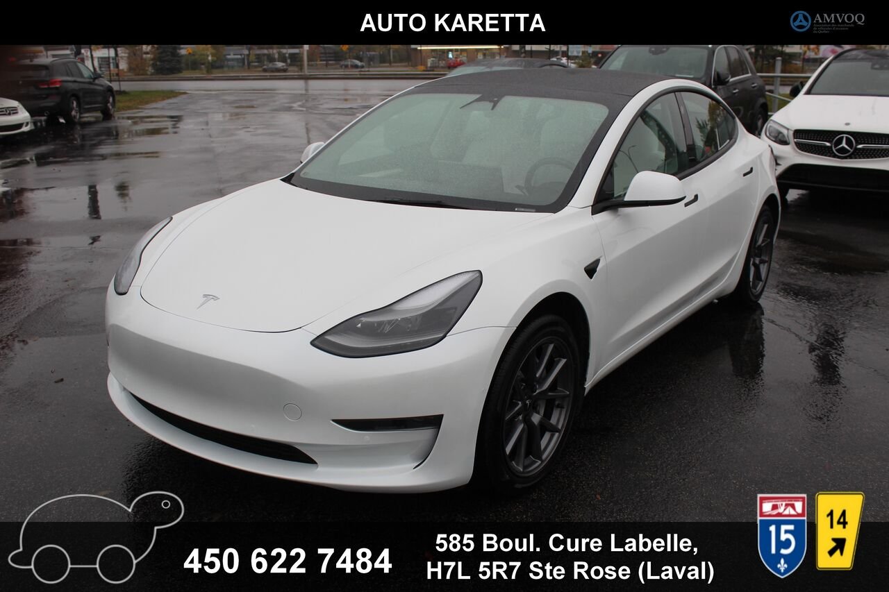 Tesla Model 3 VIN: 5YJ3E1EA5NF309574 2022 Blanc Sainte-Rose - photo #0
